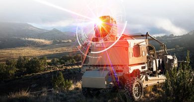 Raytheon's 'laser dune buggy' – a high-energy laser weapon system mounted on an MRZR vehicle – will be deployed by the USAF shortly.Raytheon image.