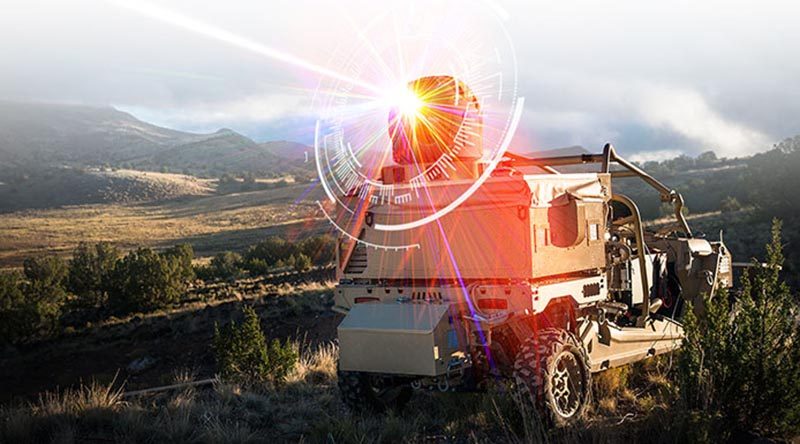 Raytheon's 'laser dune buggy' – a high-energy laser weapon system mounted on an MRZR vehicle – will be deployed by the USAF shortly.Raytheon image.