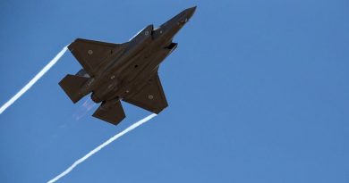 An F-35A Lightning II fighter at the Edinburgh Air Show. Photo by Flight Sergeant Ricky Fuller.