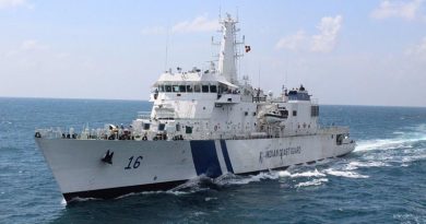 Indian Coast Guard Ship Shaurya. Supplied. 