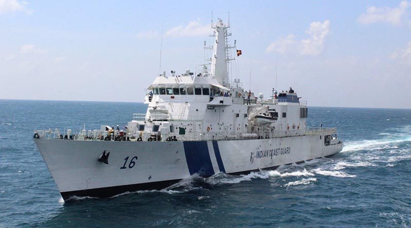 Indian Coast Guard Ship Shaurya. Supplied. 