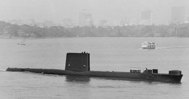 HMAS Otama in Sydney Harbour. Photo by Marius Bar Toulon.