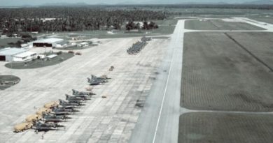 RAAF Mirage fighters at Butterworth in the 1960s.