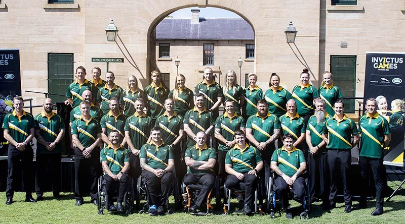 The 2020 Australian Invictus Games team at the team announcement, Victoria Barracks, NSW. Photo by Leading Seaman Jayson Tufrey.