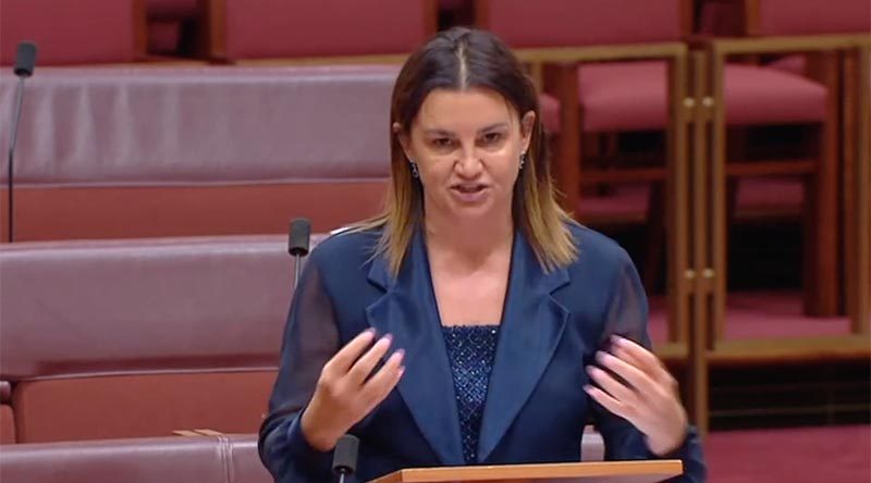 Senator Jacqui Lambie speaking in the Senate, 11 January 2020.