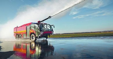 A Rosenbauer Panther firefighting truck. Rosenbauer photo.