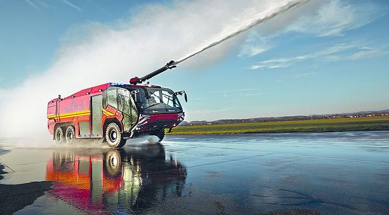 A Rosenbauer Panther firefighting truck. Rosenbauer photo.