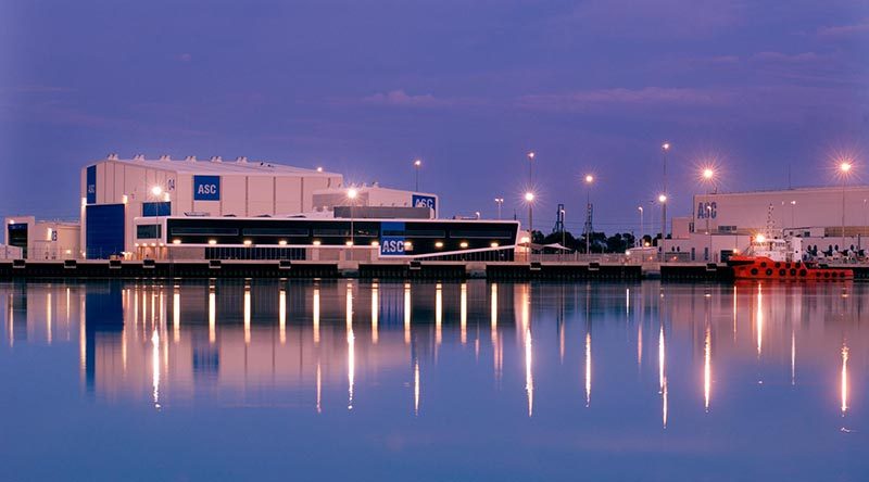 ASC shipbuilding facilities in Osbourne, South Australia. ASC image.
