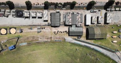 A Royal Australian Air Force Deployable Catering Capability (DCC) at Orbost, Victoria, during Op Bushfire Assist 19-20. Photo by Bombardier Christopher Dawson.