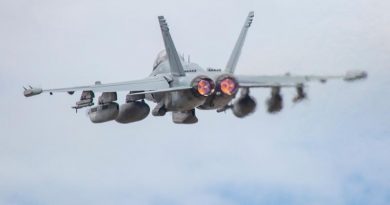 A RAAF E/A-18G Growler, from No. 6 Squadron. Photo by Corporal Craig Barrett.