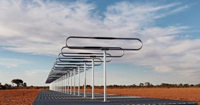 Silentium Defence's MAVERICK S-series passive radar installed on the Woomera Test Range, South Australia, as part of the RAAF’s Spacefest 2019. Silentium Defence image.