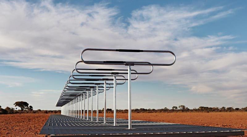 Silentium Defence's MAVERICK S-series passive radar installed on the Woomera Test Range, South Australia, as part of the RAAF’s Spacefest 2019. Silentium Defence image.