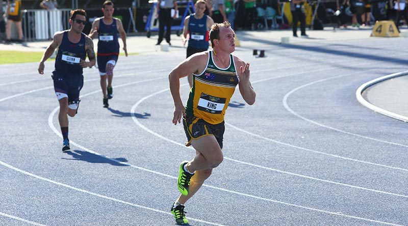 Beau King in action at the Sydney 2018 Invictus Games. Photo by Brian Hartigan.