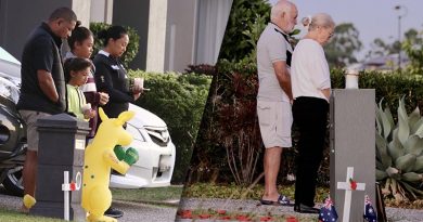 Two suburban ANZAC Day tributes around Brisbane. Photos by CONTACT stringer Christabel Migliorini. Follow her on Instagram.