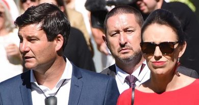 Jacinda Ardern and her partner, Clarke Gayford, attend reception at Government House, Auckland on Waitangi Day. Photo courtesy NZ Government House.