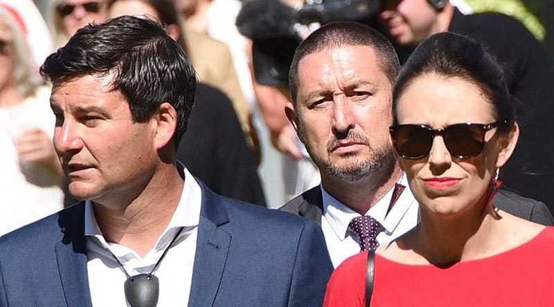 Jacinda Ardern and her partner, Clarke Gayford, attend reception at Government House, Auckland on Waitangi Day. Photo courtesy NZ Government House.