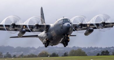 Royal New Zealand Air Force C-130H Hercules aircraft are transporting vital emergency supplies to Fiji and Vanuatu following Tropical Cyclone Harold. NZDF photo.