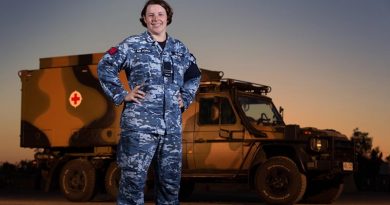 RAAF nursing officer Flight Lieutenant Amanda Gloury during Exercise Talisman Saber 17. Photo by Corporal David Said.