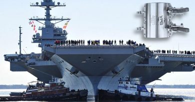 South Australian company Valley Precise Global's pipe-repair clamps are already used on American aircraft carrier USS Gerald Ford. 