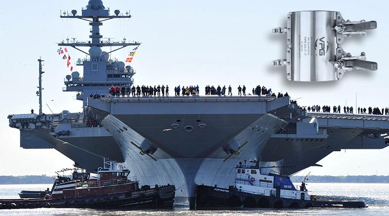 South Australian company Valley Precise Global's pipe-repair clamps are already used on American aircraft carrier USS Gerald Ford. 