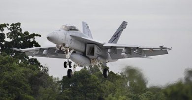 No. 82 Wing Training Flight is a trial to deliver aircrew operational conversion training in the Super Hornet aircraft in Australia. Photo by Corporal Colin Dadd.