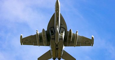 A Royal Australian Air Force EA-18G Growler. Photo by Chief Petty Officer Cameron Martin.