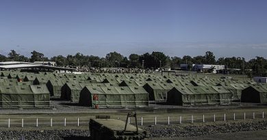 Tent city at Camp Rocky set up for Exercise Talisman Sabre 2019. Photo by Corporal Sean Spivey.