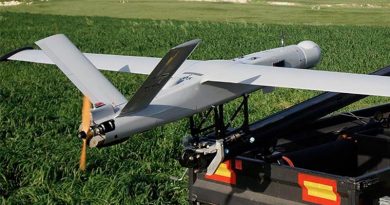 A BlueBird Aero Systems ThunderB UAV powered by a Currawong Engineering engine. BlueBird Aero Systems photo.