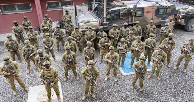 Force Protection Element 14 in Kabul, Afghanistan, on Operation Highroad. Photo by Corporal Tristan Kennedy.