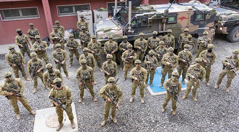 Force Protection Element 14 in Kabul, Afghanistan, on Operation Highroad. Photo by Corporal Tristan Kennedy.