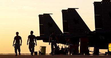 Republic of Singapore Air Force personnel work on RAAF Base Darwin's flightline during Exercise Pitch Black 2014. Photo by Corporal David Said.