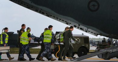 An aeromedical evacuation exercise out of Andersen Air Force Base, Guam, during Exercise Cope North in 2018. Photo by Corporal Glen McCarthy.