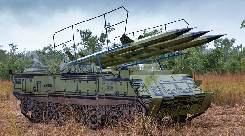 A GaardTech target set up at Shoalwater Bay Training Area during Exercise Talisman Sabre 2019. Photo by Sergeant Glen McCarthy.