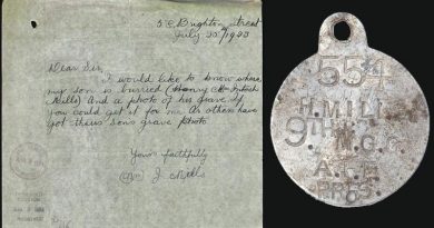 Desperate letter from a grieving mother – and her son's dogtag.