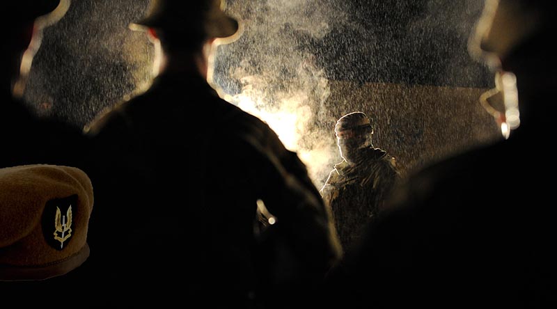 Words of wisdom are offered by an instructor to Special Air Service Regiment aspirants during selection. Photo by Leading Aircraftman Leigh Cameron.