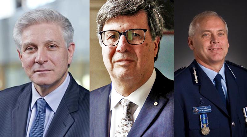 Chris Moraitis, Mark Weinberg and Ross Barnett – the top appointments to the new Office of the Special Investigator that will examine, investigate and advance 'war crime' allegations arising out of the IGADF Afghanistan Inquiry Report.