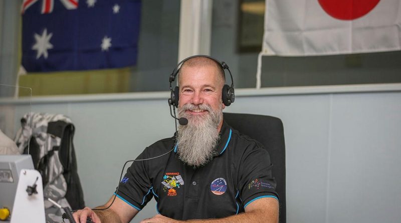 Air Force Test Ranges Directorate Trial Manager Andrew Searle was part of the Hayabusa2 mission at the Woomera Test Range, South Australia. Photo by Corporal Brenton Kwaterski.