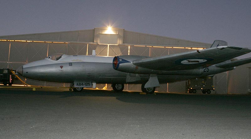 A Canberra Bomber at RAAF Base Amberley. Photo by Corporal Errol Jones.