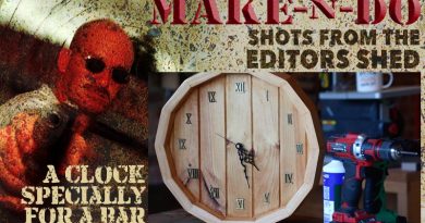 Make-n-Do style clock for a bar