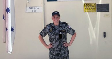 Seaman Shanen Pulkkinen is one of 14 gap gear-trained personnel re-joining Navy for three months to provide additional personnel over the stand-down period.