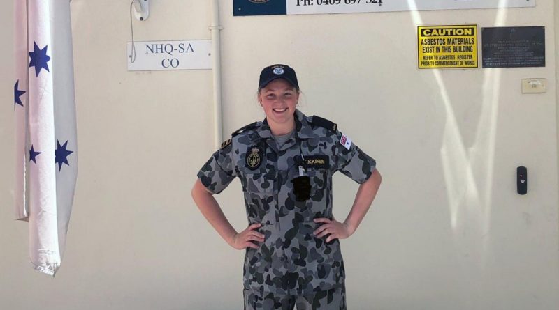 Seaman Shanen Pulkkinen is one of 14 gap gear-trained personnel re-joining Navy for three months to provide additional personnel over the stand-down period.