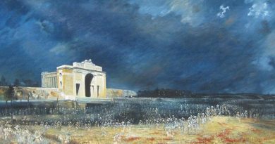 Menin Gate at midnight – oil on canvas by Will Longstaff (1927). AWM ART09807