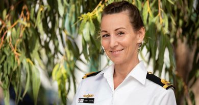 Sub-Lieutenant Nancy Cotton at Russell Offices in Canberra, ACT. Photo by Petty Officer Lee-Anne Cooper.