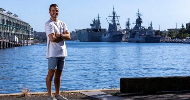 Able Seaman Cooper Blackwood is back on his feet after suffering a paralysing injury. Photo by Leading Seaman Nadav Hare.