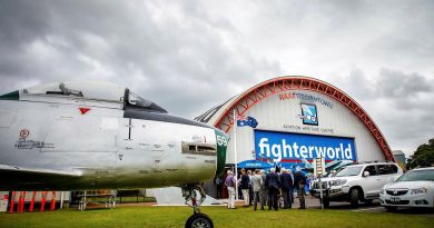 Guests arrive at the RAAF Heritage Centre to celebrate the 80th anniversary of RAAF Base Williamtown. Photo by Corporal Craig Barrett.