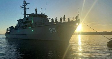 CAPTION: HMAS Gascoyne in Jervis Bay to conduct mine-hunting exercises as part its Fleet Certification Period.