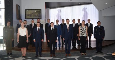 The 15 new appointees to the Australian Army and Royal Australian Air Force at the Maroochydore Defence Force Recruiting Centre.