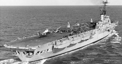 HMAS Sydney III in transit to Vietnam. Between 1965 and 1972, Sydney undertook 24 voyages to Vietnam, amounting to 25 operational visits to Vung Tau.