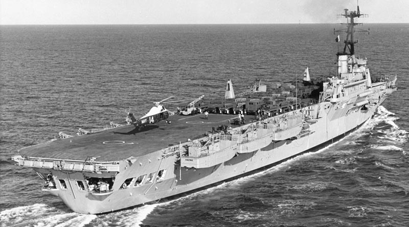 HMAS Sydney III in transit to Vietnam. Between 1965 and 1972, Sydney undertook 24 voyages to Vietnam, amounting to 25 operational visits to Vung Tau.