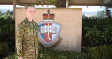 Officer Cadet James Hylton-Cummins has joined the Australian Defence Force Aademy.